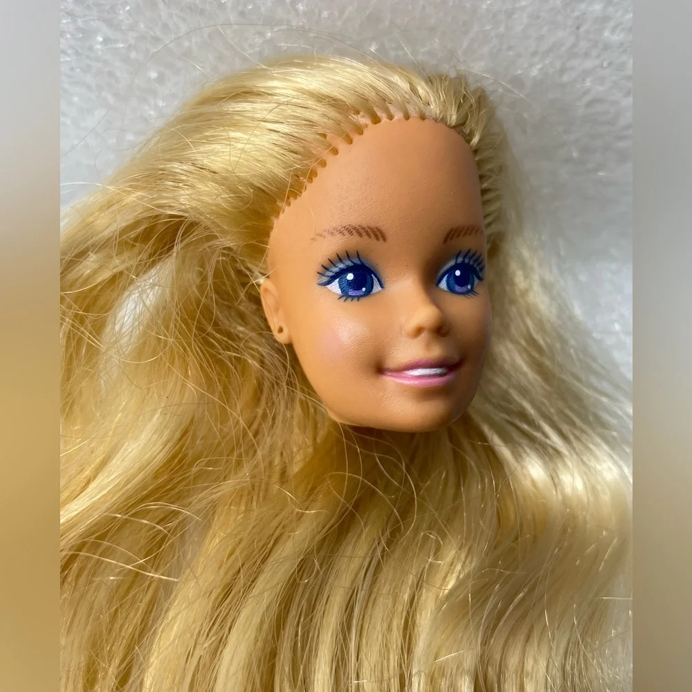 Vintage SUPERSTAR ERA Barbie Doll Blonde Hair Blue Eyes - HEAD Replacement Only